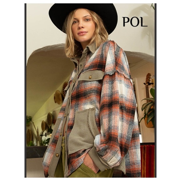 POL | Jackets & Coats | 4 Start 95 Last One Pol Plaid Outseam Vintage ...